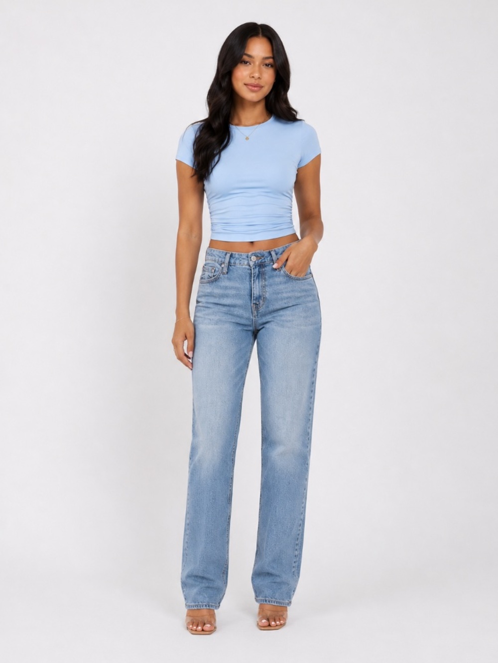 *NEW*True Religion, Sarah High Rise Straight Jeans-Light Cheerful Wash, Size 28